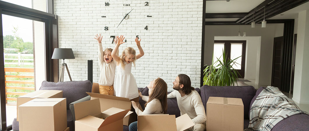 family happy after moving out cross country