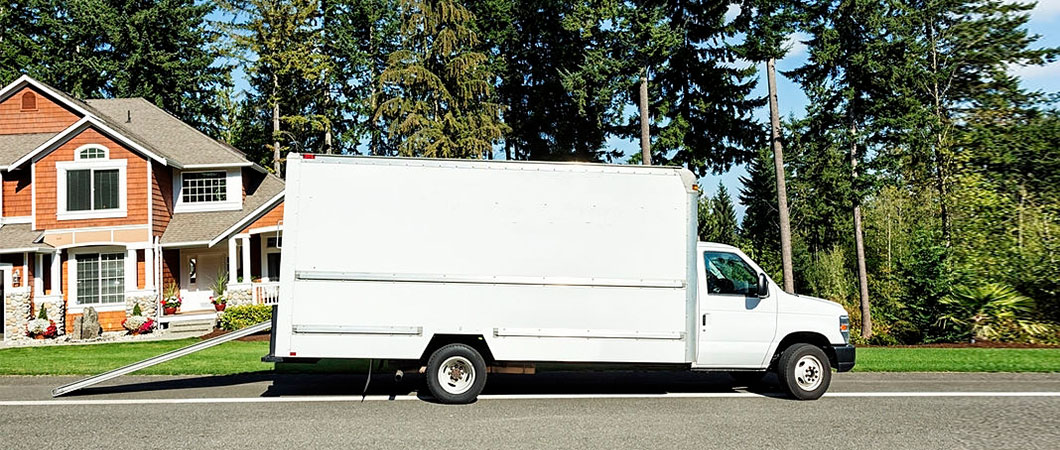 a moving company truck