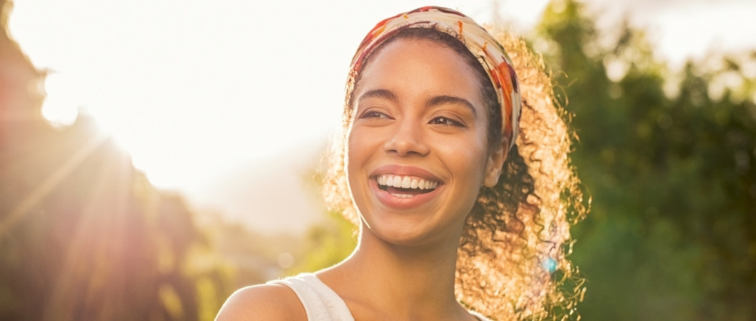 woman feeling fulfilled after donating