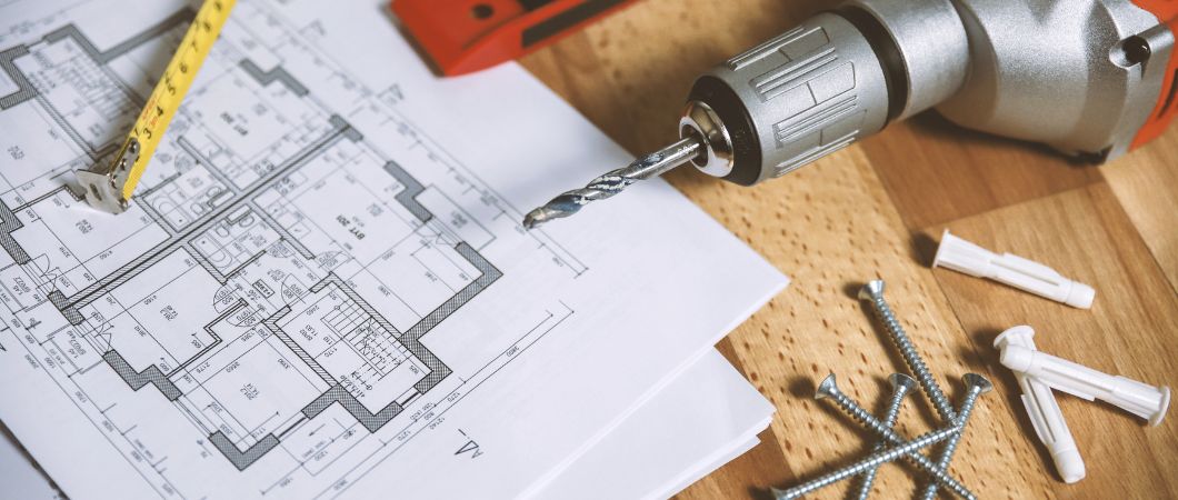 floor plan and tools in a table