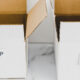 two different boxes with labeled keep and decluttered