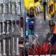 various repair tools on a shelf