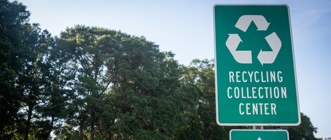 recycling collection center signage