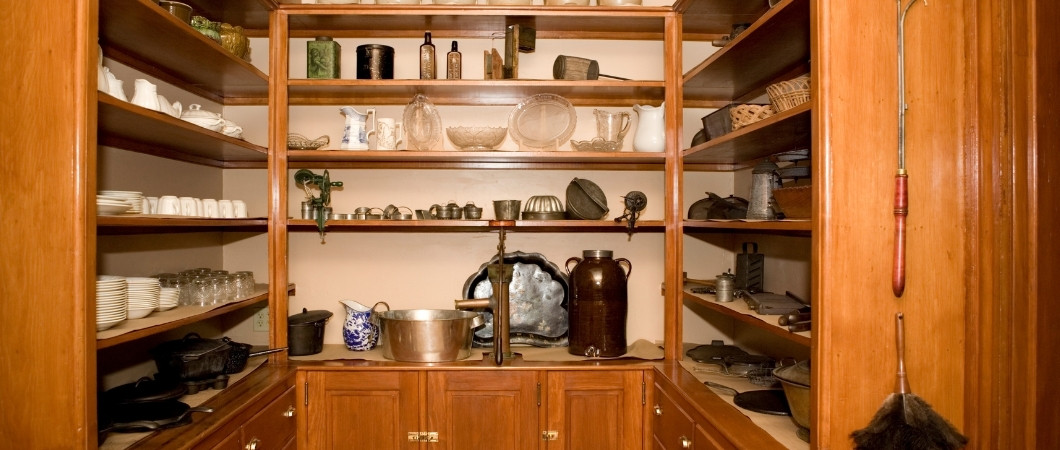 an antique pantry