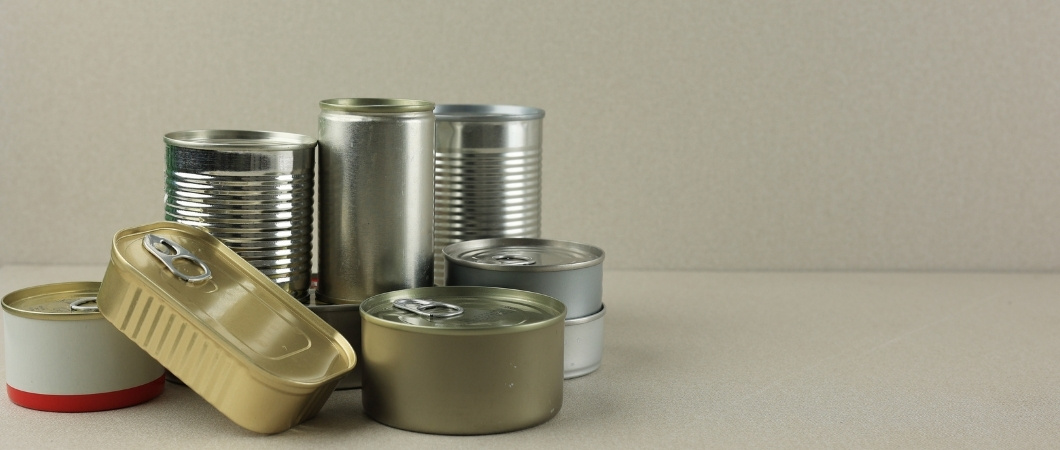 different canned good containers