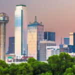 dallas city aerial view